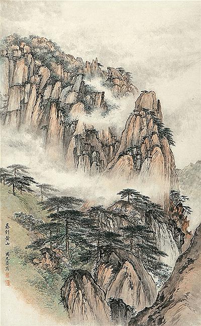 Sample artwork by Yuanliang Zhou (1904 - 1995), known for painting - View similar artists and auction records