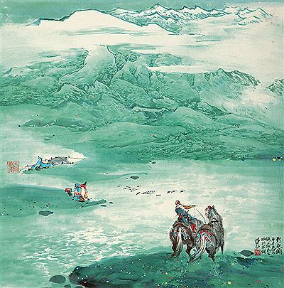 CHARACTER AND LANDSCAPE by Tuo Hua - Auction record, sale price, and art valuation. Compare with similar artists and explore comparable artworks.