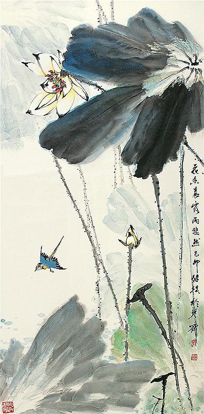 LOTUS AND BIRD by Jiying Liu - Auction record, sale price, and art valuation. Compare with similar artists and explore comparable artworks.