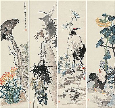 BIRDS AND FLOWERS by Xun Ren - Auction record, sale price, and art valuation. Compare with similar artists and explore comparable artworks.