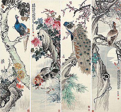 BIRDS AND FLOWERS