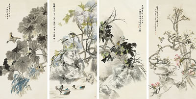 BIRDS AND FLOWERS