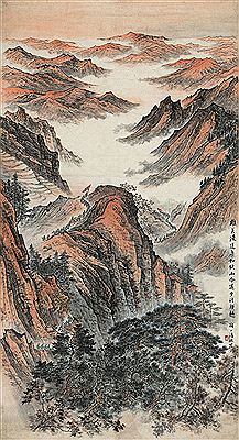 RED ARMIES CROSSING THE MOUNTAIN
