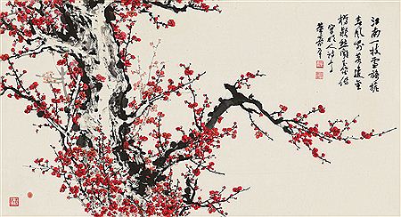 RED PLUM BLOSSOMS