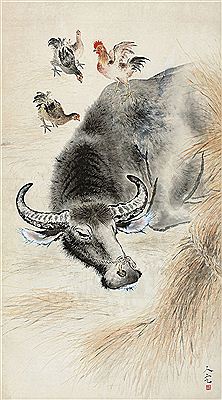 A RESTING BUFFALO