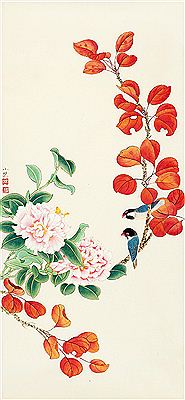 BIRDS AND FLOWERS