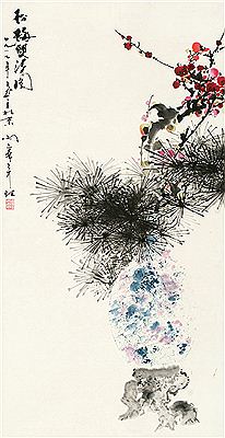 PLUM AND PINE by Yulin Tian - Auction record, sale price, and art valuation. Compare with similar artists and explore comparable artworks.