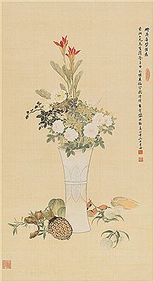 Sample artwork by Zuchun Rong (1872 - 1944), known for painting - View similar artists and auction records