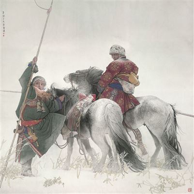 Sample artwork by Aiguo Li (Born 1958), known for painting - View similar artists and auction records