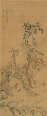 TWO SCHOLARS STANDING UNDER THE TREE by Mi Shao - Auction record, sale price, and art valuation. Compare with similar artists and explore comparable artworks.