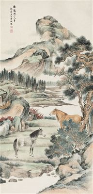 STANDING HORSES