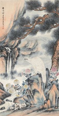 PINE TREE AND EAGLE by Pu Xian - Auction record, sale price, and art valuation. Compare with similar artists and explore comparable artworks.