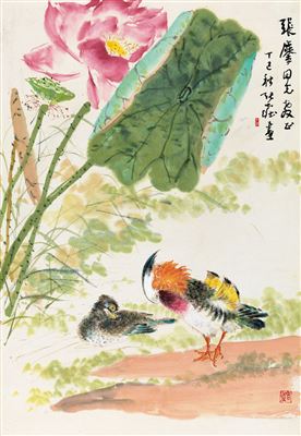 LOTUS AND BIRDS