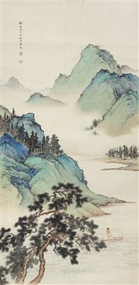 A SCHOLAR SITTING ON THE BOAT