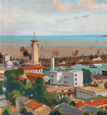 SCENERY OF QINGDAO by Shibai Lu - Auction record, sale price, and art valuation. Compare with similar artists and explore comparable artworks.