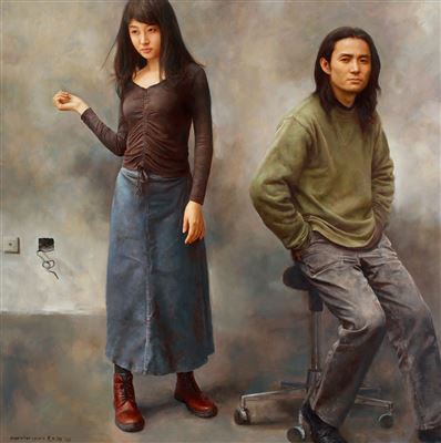 THE PAINTER AND HIS MODEL by Zhengyang Yuan - Auction record, sale price, and art valuation. Compare with similar artists and explore comparable artworks.