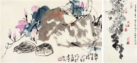 BIRDS AND FLOWERS, FISHES
