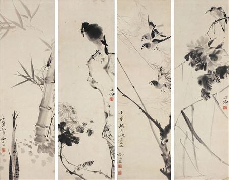 BIRDS AND FLOWERS