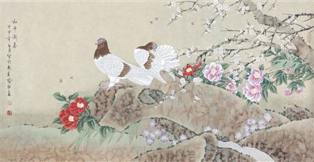 BIRDS AND FLOWERS
