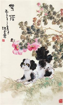 Sample artwork by Binglong Wang (1940 - 1999), known for freehand drawing of birds - View similar artists and auction records