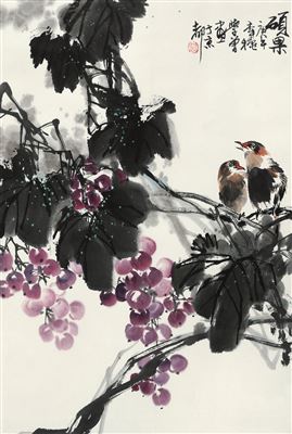 BIRDS AND GRAPES by Xuezeng Yan - Auction record, sale price, and art valuation. Compare with similar artists and explore comparable artworks.