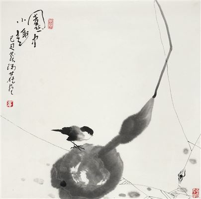 BIRD AND GOURD by Ruilu Cui - Auction record, sale price, and art valuation. Compare with similar artists and explore comparable artworks.