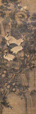 CRANE AND FLOWERS by Ji Liang - Auction record, sale price, and art valuation. Compare with similar artists and explore comparable artworks.