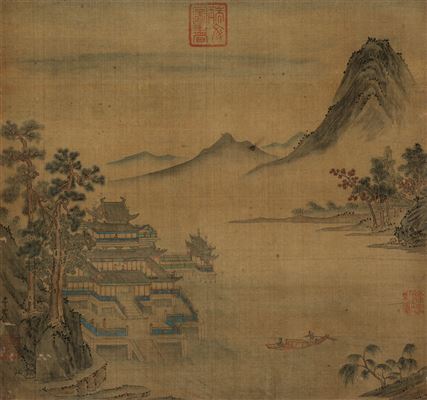 CHARACTER AND LANDSCAPE by Zhongshu Guo - Auction record, sale price, and art valuation. Compare with similar artists and explore comparable artworks.