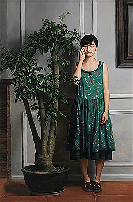 MIAO MIAO STANDING BY A TREE by Fei Zhang - Auction record, sale price, and art valuation. Compare with similar artists and explore comparable artworks.