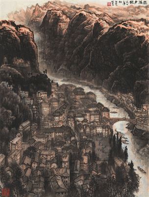 SUNSET AT WUXI RIVER by Ping Zhang - Auction record, sale price, and art valuation. Compare with similar artists and explore comparable artworks.