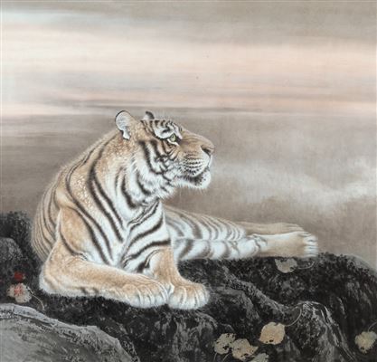 TIGER IN GAZING