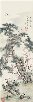 CRANES AND PINE