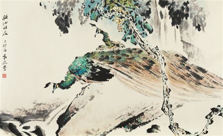PEACOCK by Xiaocen Yuan - Auction record, sale price, and art valuation. Compare with similar artists and explore comparable artworks.