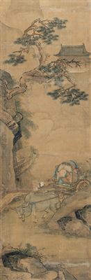 Sample artwork by Jingzhao Bian, known for scroll painting - View similar artists and auction records