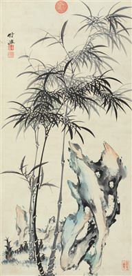 BAMBOO AND ROCK