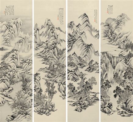 LANDSCAPE (4) by Weipu He - Auction record, sale price, and art valuation. Compare with similar artists and explore comparable artworks.