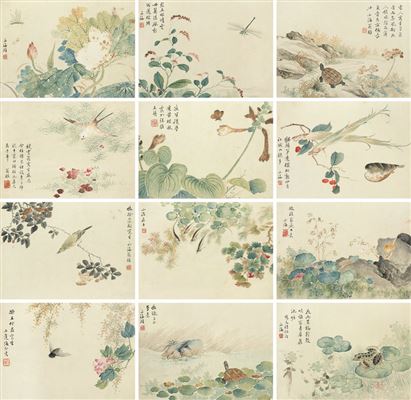 Birds and Flowers by Luo Weng - Auction record, sale price, and art valuation. Compare with similar artists and explore comparable artworks.