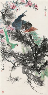 PEACOCK by XueTao Wang - Auction record, sale price, and art valuation. Compare with similar artists and explore comparable artworks.