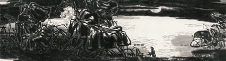 Sample artwork by Gongkai Pan (Born 1947), known for lotus painting - View similar artists and auction records