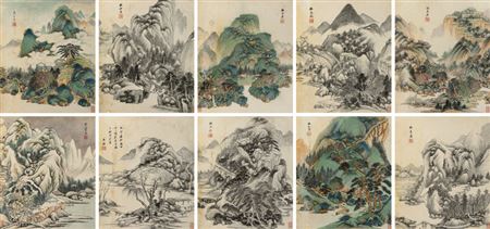 LANDSCAPES AFTER CLASSICAL MASTERS by Jian Wang - Auction record, sale price, and art valuation. Compare with similar artists and explore comparable artworks.