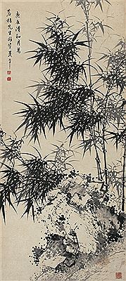 BAMBOO AND ROCK