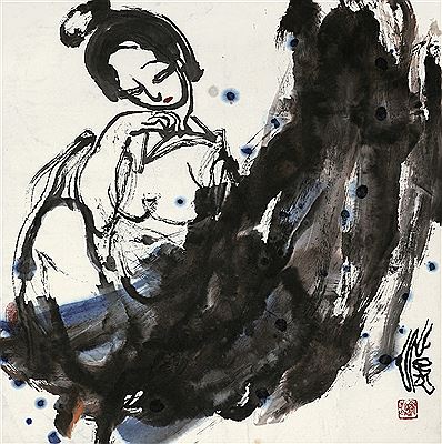 GIRL by Han Liu - Auction record, sale price, and art valuation. Compare with similar artists and explore comparable artworks.