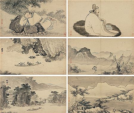 Sample artwork by Lu Zhang (1464 - 1538), known for scroll painting - View similar artists and auction records