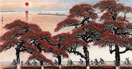 Sample artwork by Shanyue Guan (1912 - 2000), known for guan shanyue is known for his chinese painting. - View similar artists and auction records