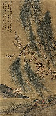 MANDARIN DUCKS WITH WILLOW by Wu Wang - Auction record, sale price, and art valuation. Compare with similar artists and explore comparable artworks.