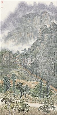 CLOUDS AROUND MOUNTAIN