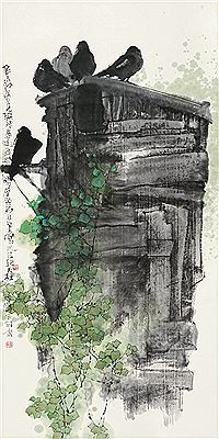 PIGEONS AND ROCK