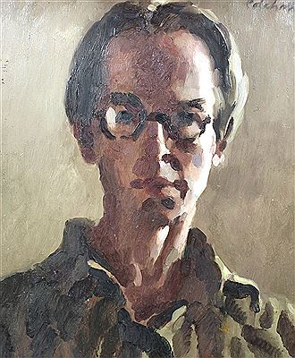 Portrait of Colin Colahan: "Self portrait 1934 or 5"