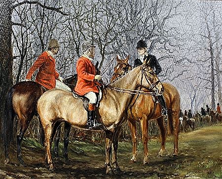 Three members of the East Kent Hunt on horseback by Phillip Sanders - Auction record, sale price, and art valuation. Compare with similar artists and explore comparable artworks.