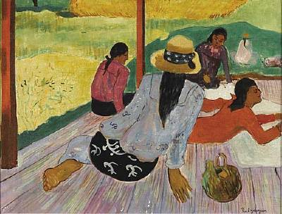 Women on a Veranda, Tahiti